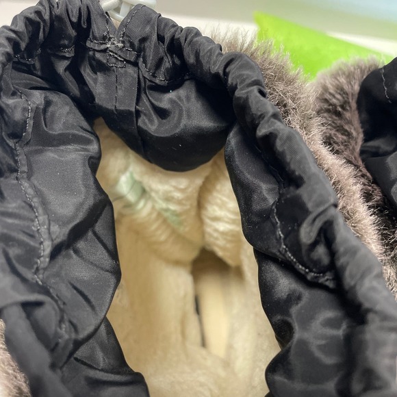 Lands End Youth 487526 Hillary Tall Snow Winter Boots sz 3m Faux Fur Black - Picture 8 of 10